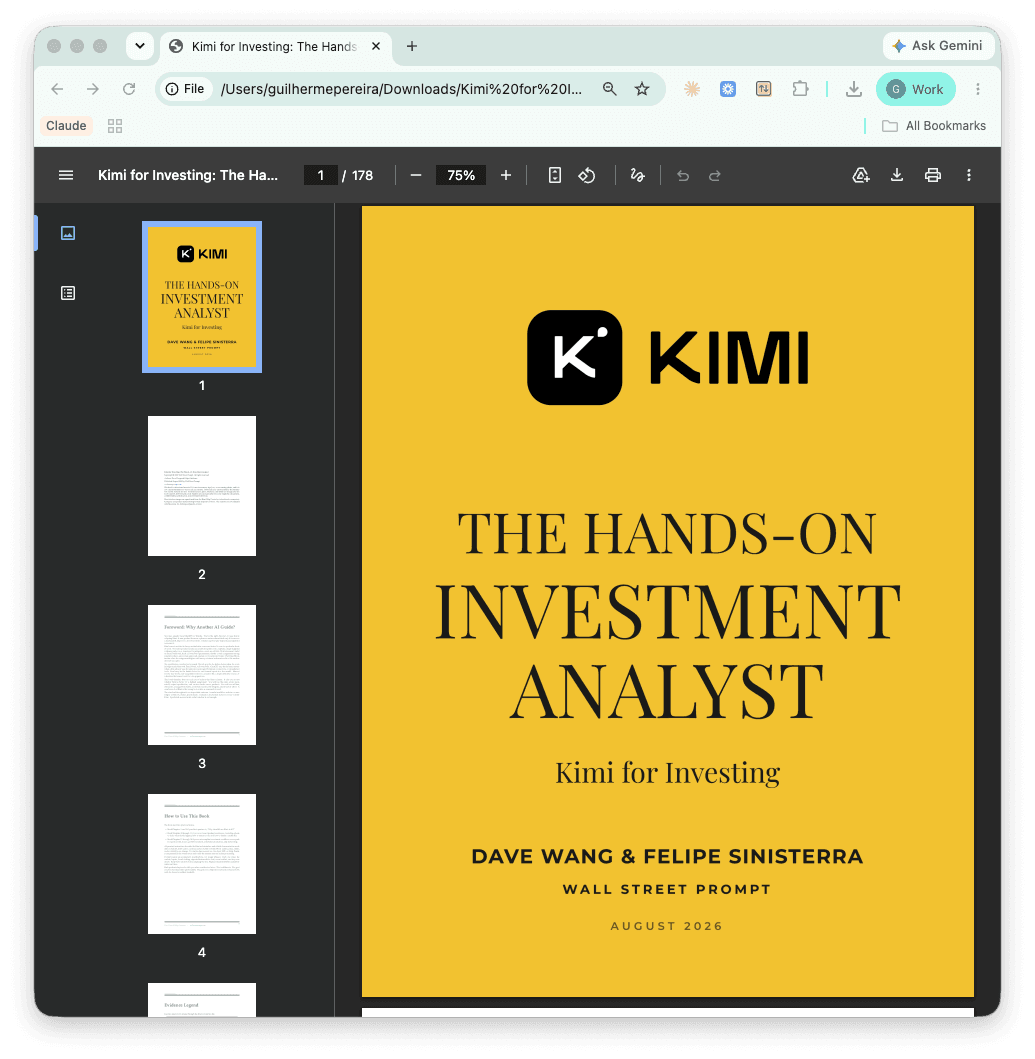 Kimi for Investing