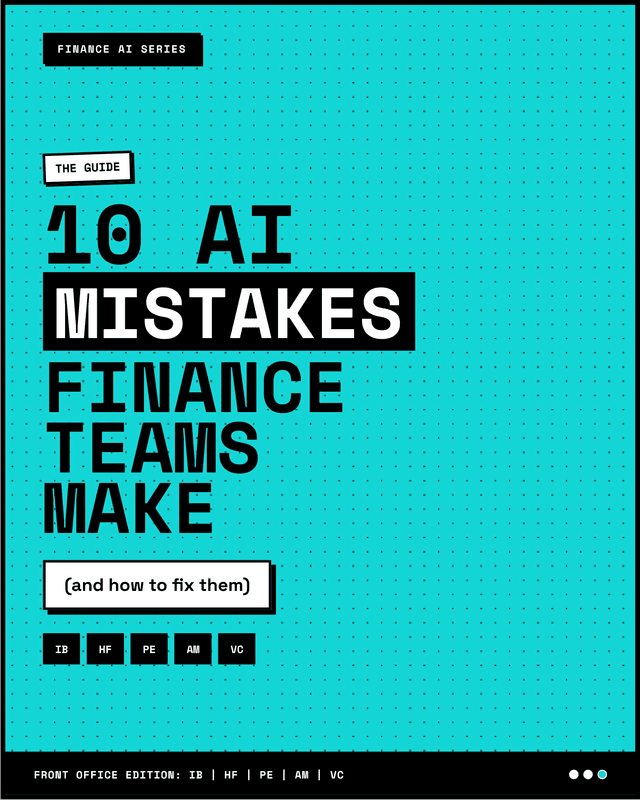 Top 10 AI Mistakes Finance Teams Make